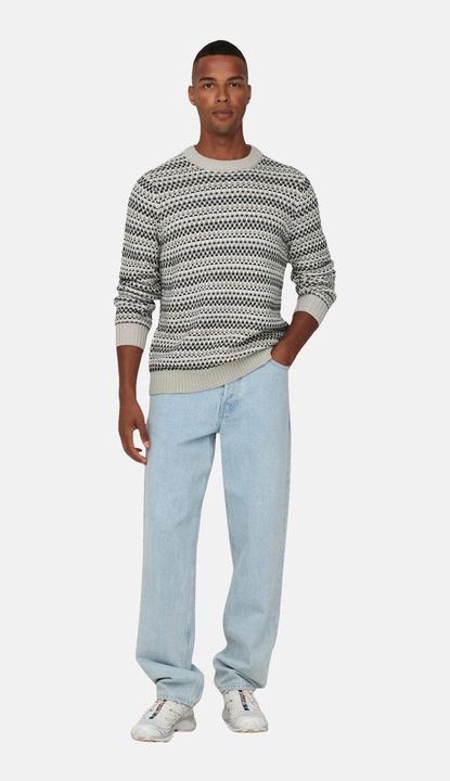 Produktbild Only & Sons ONSMUSA REG 3 STRUC CREW KNIT Strickpullover (M)