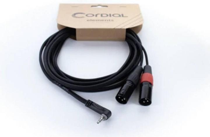 Produktbild Cordial EY 3 WRMM XLR Y-Adapter (1x Klinkenstecker 3.5 mm - 2x XLR-Stecker 3 pol (3 m)
