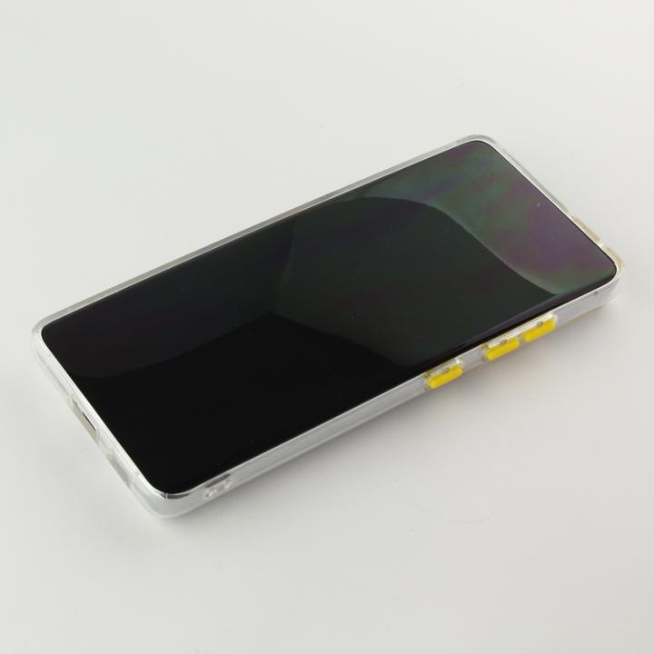 Actual product image PhoneLook Coque Caméra clapet avec anneau jaune (Samsung Galaxy S22 Ultra)