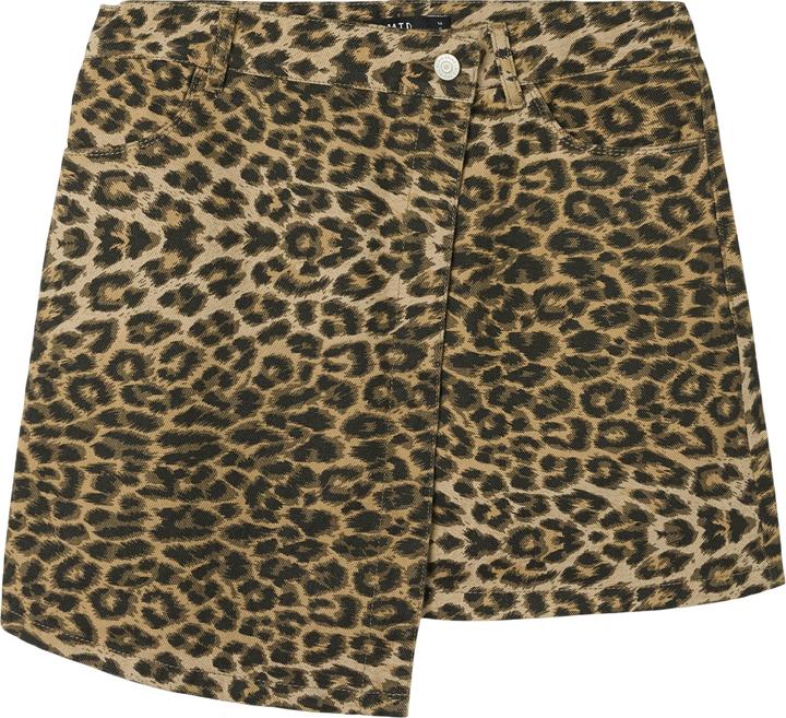 Actual product image Lmtd Leoprint wrap skirt (164)