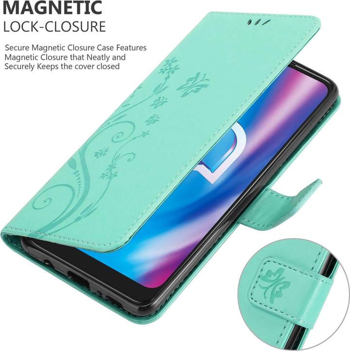 Produktbild Cadorabo Hülle für Alcatel 1S 2020 mit Blumen Muster (Alcatel 1S (2020))