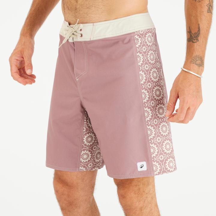 Produktbild Olaian Boardshorts Surfen Herren lang 500 Arch Esawira 19" rosa/taupe (XL)