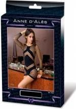 Actual product image Anne d'Ales Robe filet noire Estelle - Anne d'Alès - XL - Noir (XL)