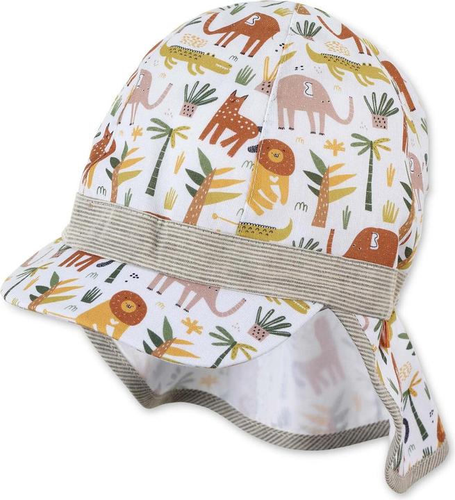 Sterntaler Schirmmütze mit Nackenschutz Safari Tiere UV + (49)