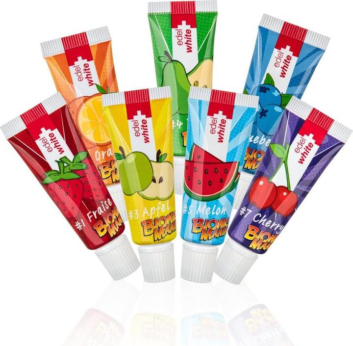 Produktbild Edel + White EDEL WHITE 7 Frchtli Kid zahnpa 7 9.4ml (9.40 ml)