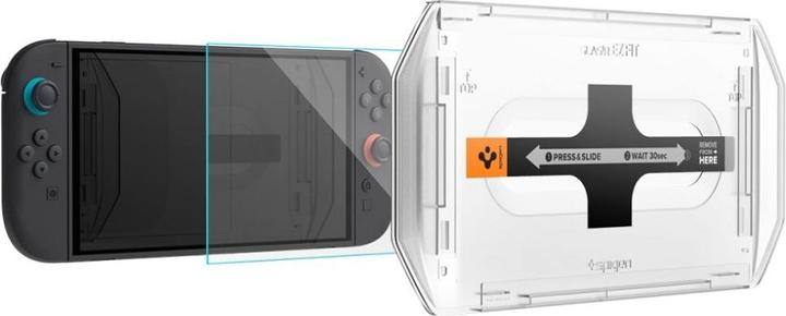 Spigen - Screen Protector Glas.tR EZ-FIT (2pack) - for Nintendo Switch 2 - Clear (Switch 2)