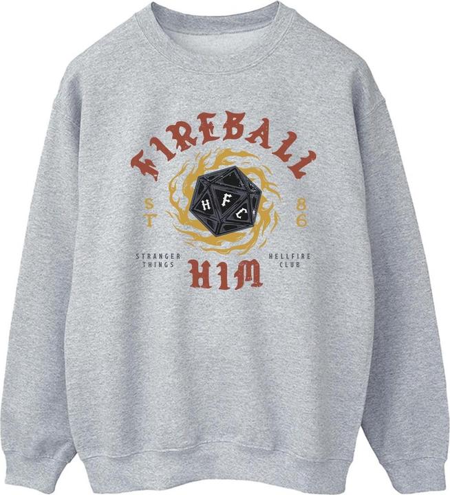 Actual product image Netflix Mens Stranger Things Fireball Dice 86 Sweatshirt (XL)
