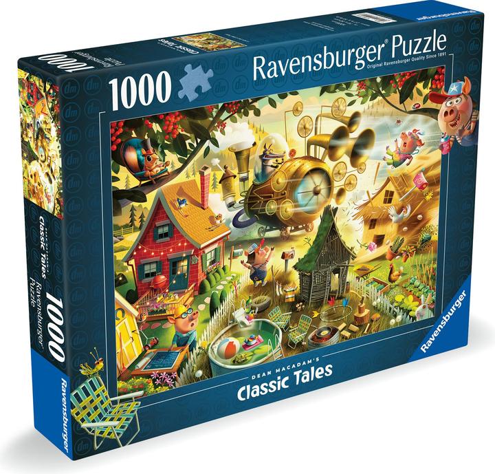 Actual product image Ravensburger Puzzle Look Out Little Pigs 1000p (12001004) (1000 pieces)