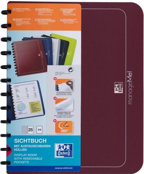 Produktbild Elba vario-zipp Ringmappe manageMe!, DIN A4, bordeaux Ringdurchmesser: 21 mm, Ringfarbe: silber-metallisc (A4, 1 x)