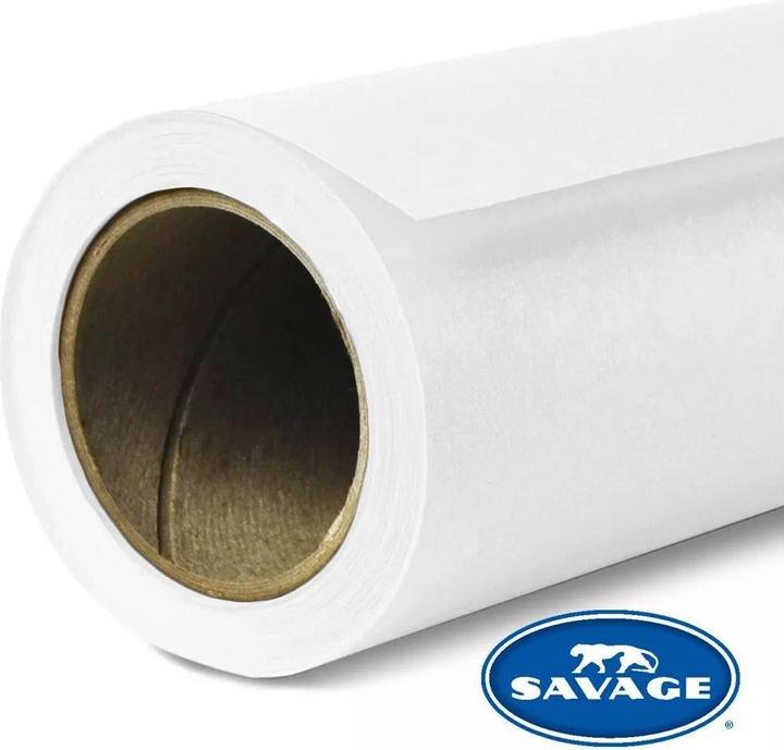 Image du produit Savage Papier de fond 2.18 x 11 m Super White (218 cm, 1100 cm)