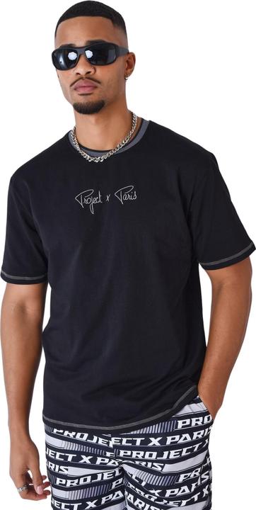 Project X Paris Klassisch besticktes T-Shirt (M)
