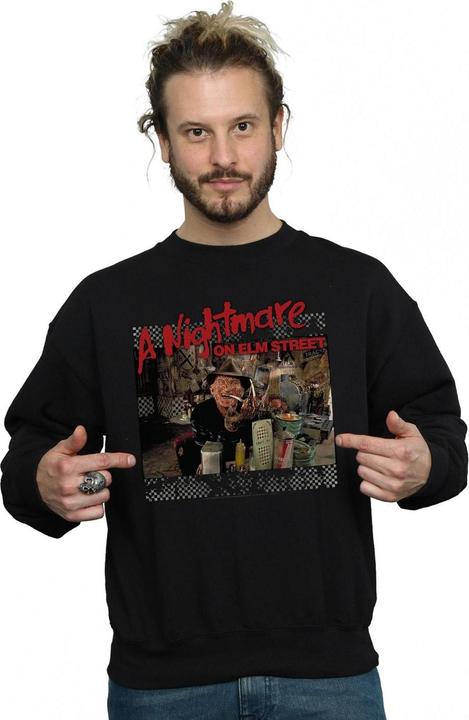 Actual product image Absolute Cult Mens Freddy's Diner Sweatshirt (L)