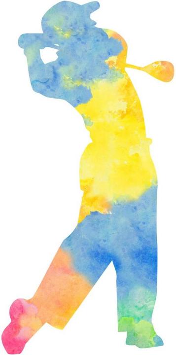 Image du produit Trenddeko Aquarelle Golfeur 02 (68 x 140 cm)