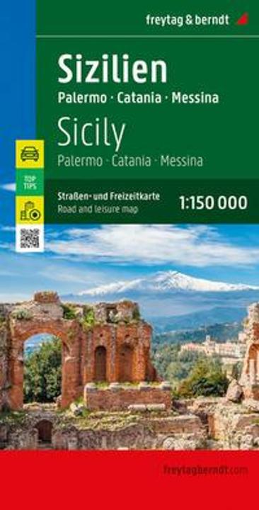 Actual product image Sicily, road and leisure map 1:150,000, freytag & berndt