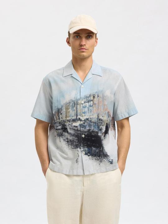 Produktbild Selected Homme Print Kurzarmhemd (S)