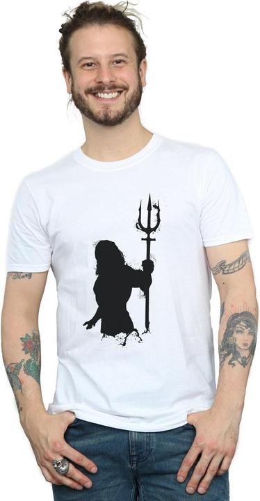 Image du produit Mens Aquaman Mono Silhouette T-Shirt (XL)