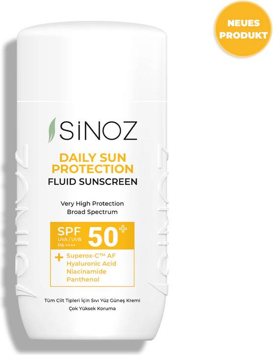 Produktbild Sinoz liquid sunscreen for all skin types (Sonnencreme, SPF 50+, 50 ml)