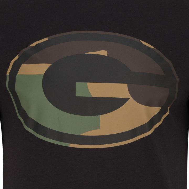 Actual product image New Era Shirt - NFL Green Bay Packers noir / wood camo (M)