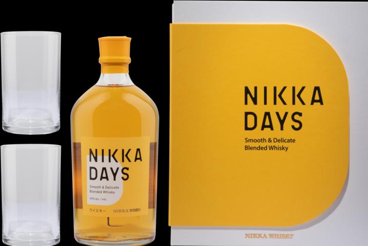 Immagine prodotto Nikka Set regalo Blended Whisky Days con 2 bicchieri (Miscelato Whisky, Whisky giapponese)