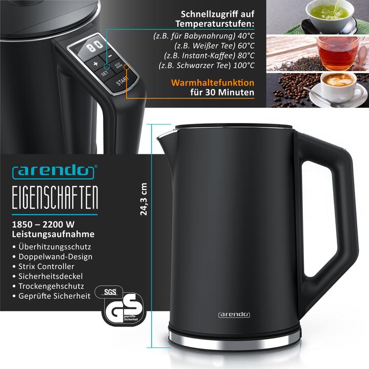 Produktbild Arendo Frühstücks Set Wasserkocher