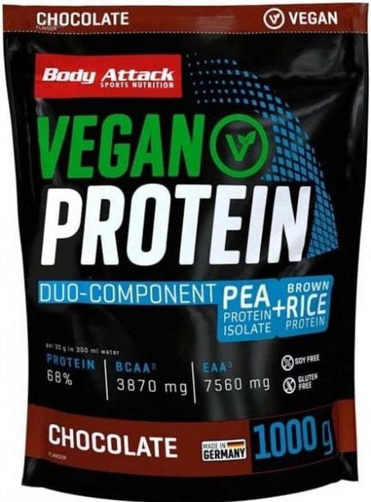 Actual product image Body Attack Vegan Protein (Chocolate, 1 pcs., 1000 g)