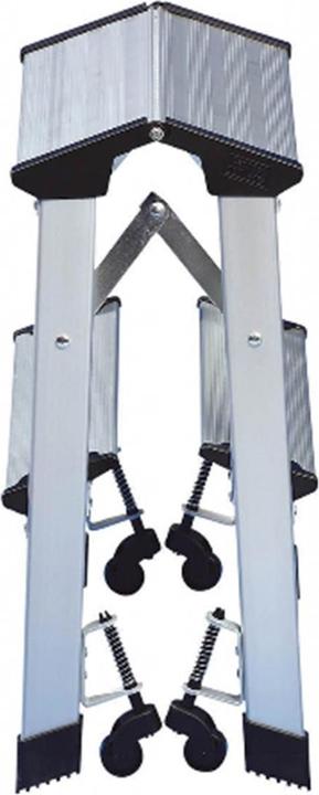 Immagine prodotto Wedo Scaletta con ruote, alluminio (Scala doppia, 50 cm)