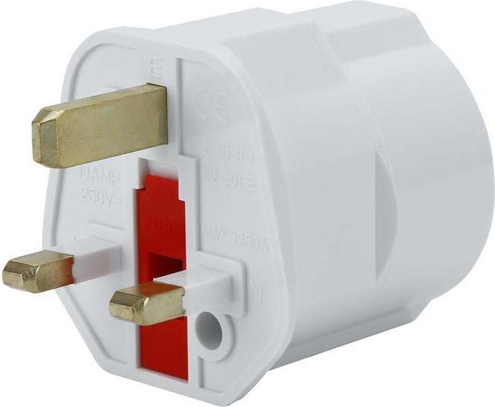 Produktbild Intirilife Steckdosenadapter 4er Set UK Typ G auf EU