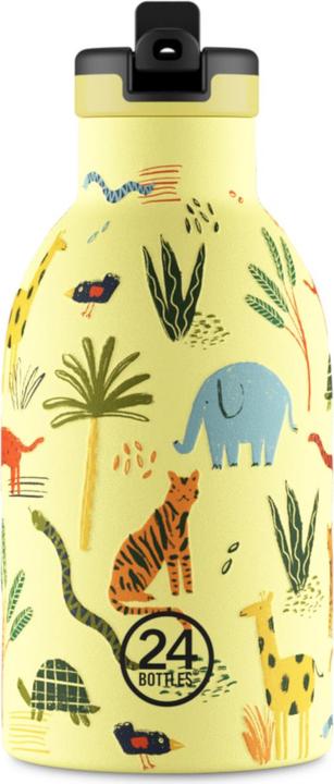 Image du produit 24 Bottles Thermosflasche Clima 330 ml, Gelb/Mehrfarbig, Jungle Friends (0.33 l)