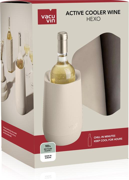 Actual product image Vacu Vin Active cooler Wine Hexo Sand - recyclable plastic 98%