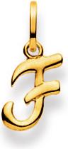 Actual product image Natsumi Schmuck Pendant Letter F Yellow Gold 18K/750 (750/18 K Yellow gold)