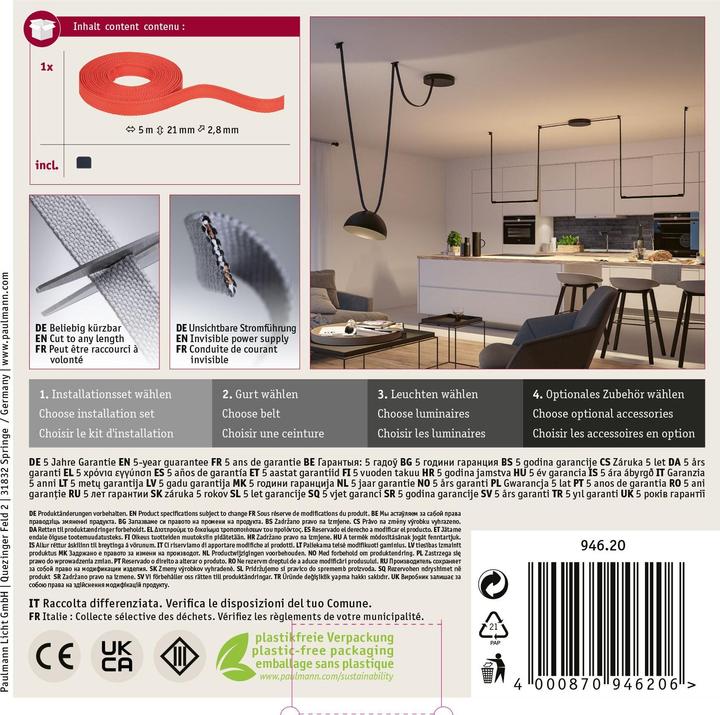 Actual product image Paulmann Gurt-System ULine Gurt