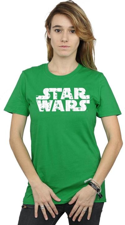 Immagine prodotto Star Wars Christmas Logo Maglietta Ampia Donna (S)