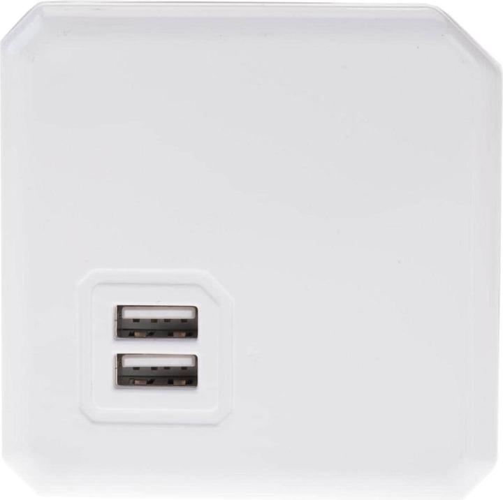 Actual product image Allocacoc PowerCube S+ (6 x, Type 13, USB-A, 3 m)