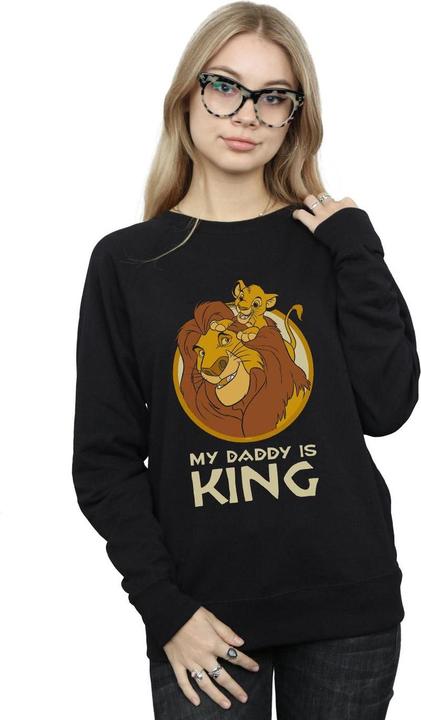 Actual product image Disney Womens/Ladies The Lion King My Daddy Is King Sweatshirt (XL)