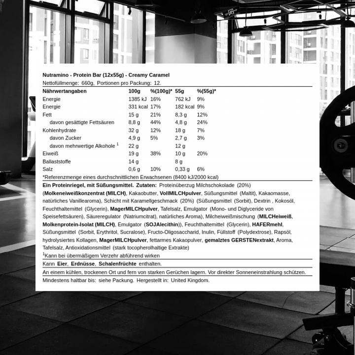 Image du produit Nutramino Protein Bar 64g (12 pcs, 660 g)