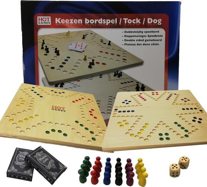 Image du produit Hot Toys HOT Games Houten Keezen Bordspel 4-6 personnes (Allemand, Néerlandais, Anglais, Français)
