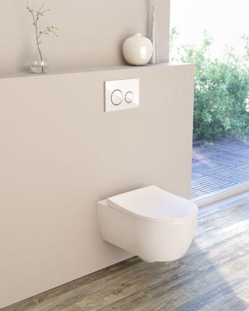 Actual product image Geberit Keramag / low-level WC iCon white wall-mounted Keratec 204000600