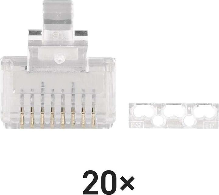 Actual product image Emos Connector RJ45 for FTP CAT6, 20 pcs. (U/UTP, CAT6, 0.02 m)