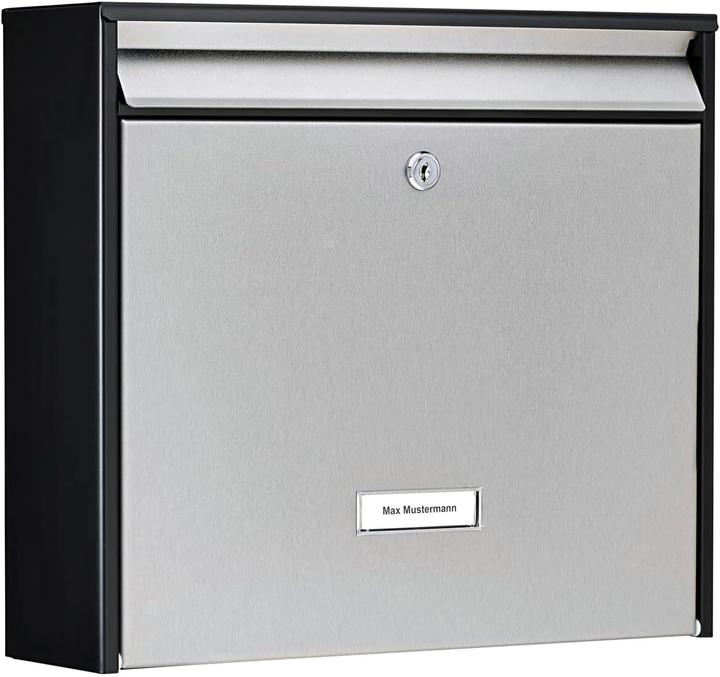 Produktbild Burg Wächter Briefkästen Oxford 6877 black&steel