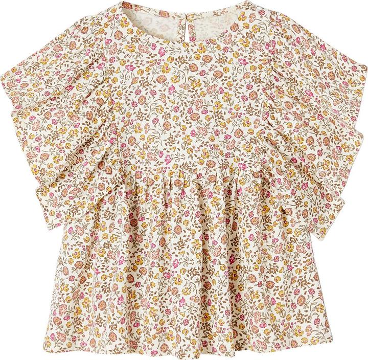 Vertbaudet Mädchen Blusenshirt mit Recycling-Polyester (158)