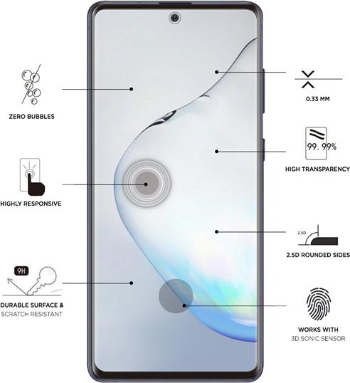 Image du produit Eiger Mountain Glass Clear Edge (1 pièce(s), Samsung Galaxy Note 10 Lite)