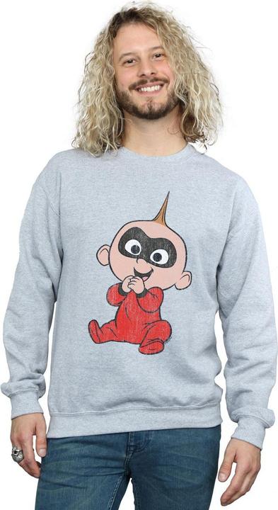 Actual product image Disney Mens Incredibles 2 Jack Jack Sweatshirt (L)