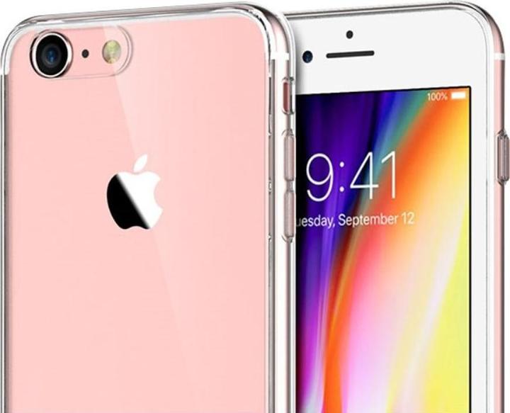 Actual product image König Design Apple iPhone 8 Case Transparent Silicone Case Clear Mobile Phone Cover (Apple iPhone 8)