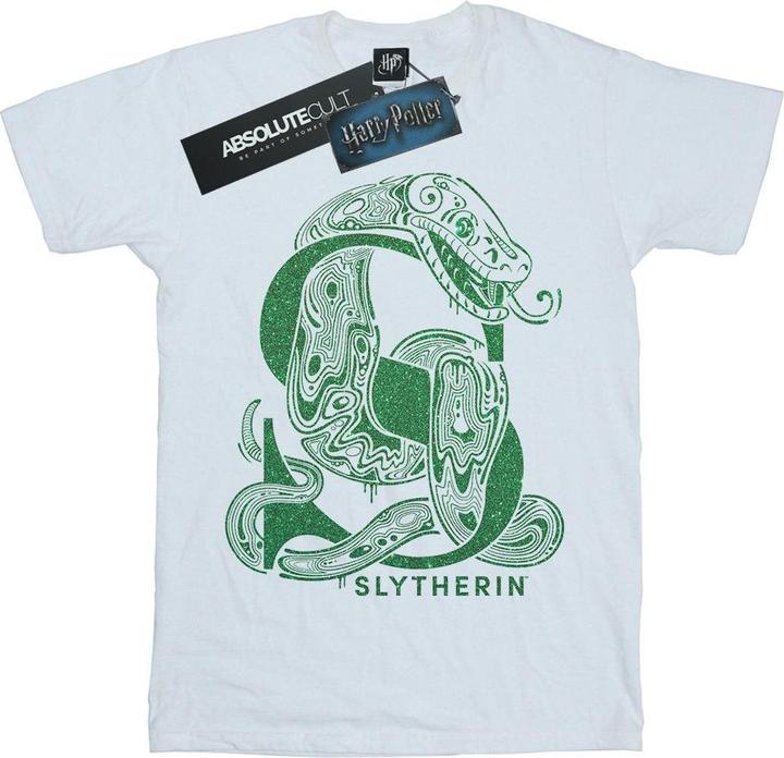 Image du produit - T-shirt SLYTHERIN GLITTER - Fille (140, 146)