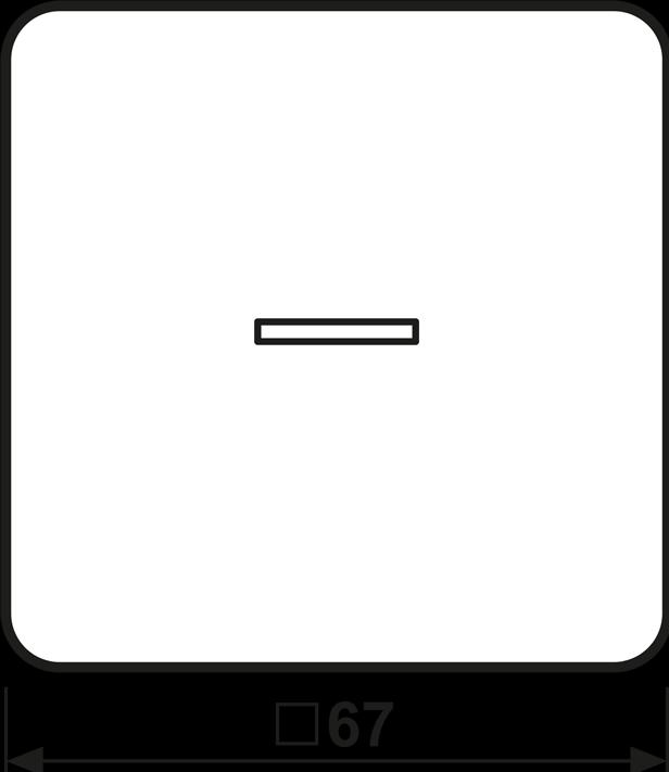 Produktbild JUNG Wippe Symbol Licht Linse Lichtleiter
