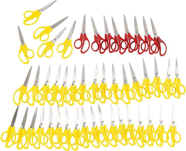 Actual product image Creativ Company Children's scissors for left and right-handers, 48 pcs. (12.50 cm)