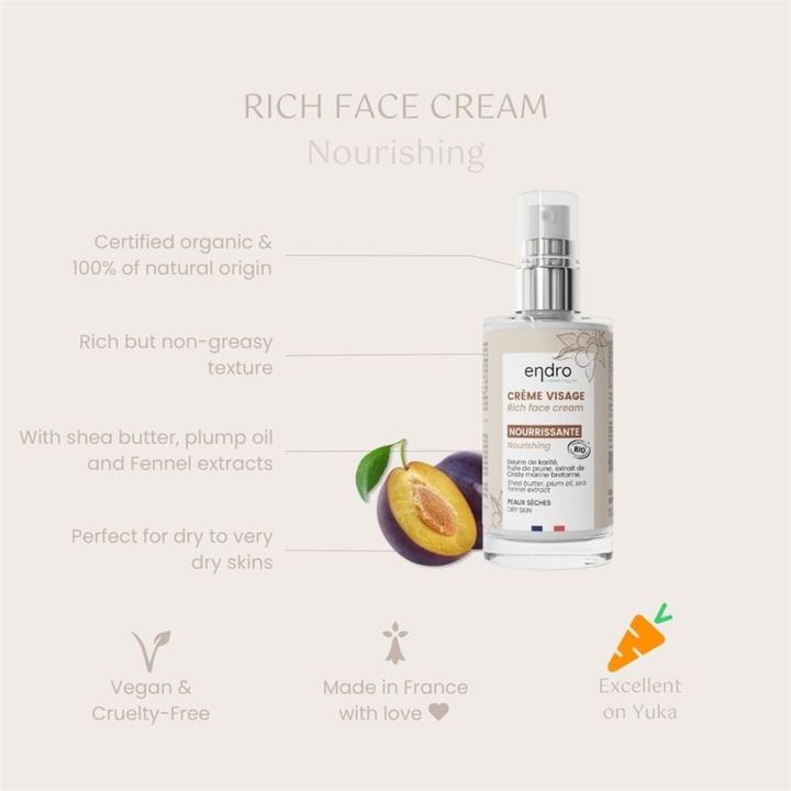 Produktbild Endro Cosmétiques Gesichtscreme pflegendend 50 ml (50 ml, 24h Creme)