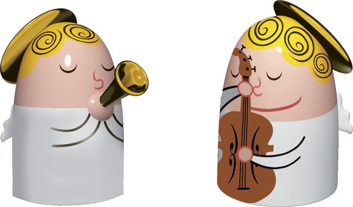 Actual product image Alessi Nativity figure Angels Band (Ø 3 x 5 cm)