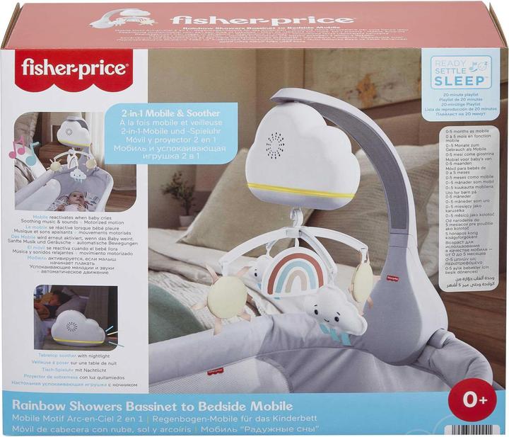 Productafbeelding Fisher-Price Mobiel en muziekdoos voor babybedje Regenboog