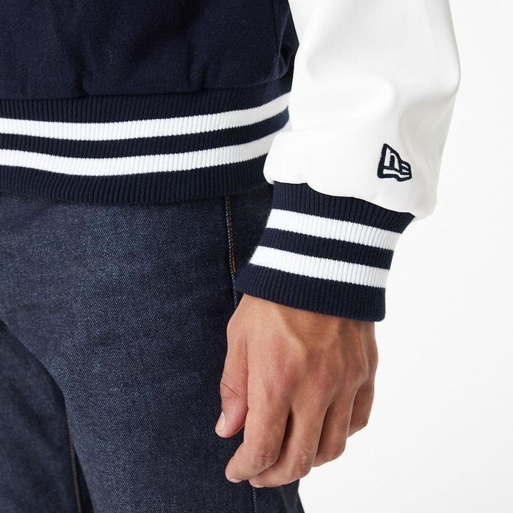Actual product image New Era MLB Los Angeles Dodgers Large Logo Varsity Bomber Jacket Mens (XL)